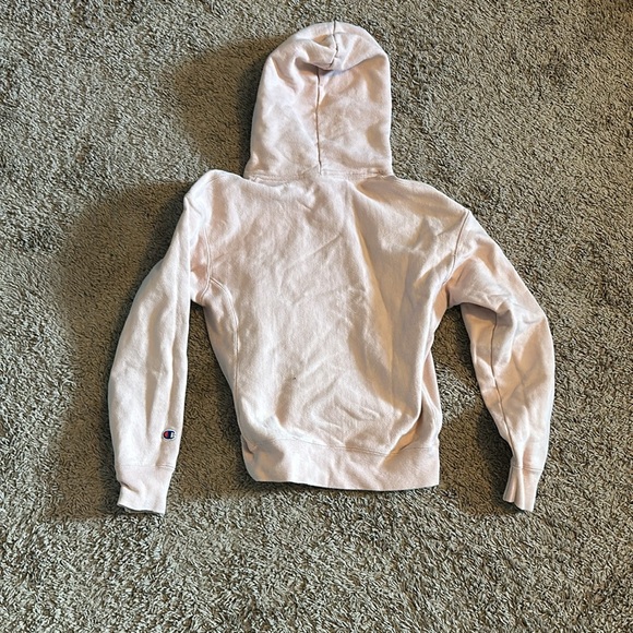 Juniors light pink size Small Champion Hoodie - Picture 2 of 4